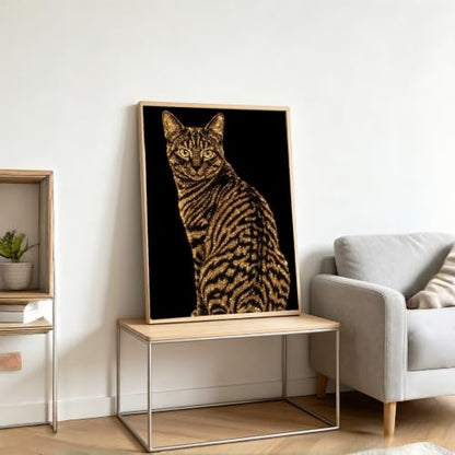 BYGFHLYW Cat 5D Diamond Painting Kit, Diamond Art for Adults12x16In - color: KM1142-1