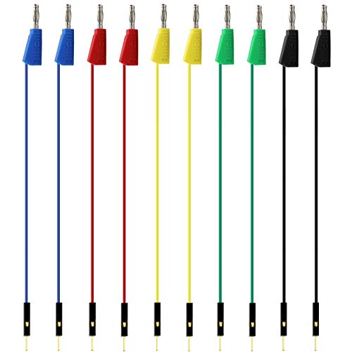 10 PCS Stackable Banana Plug to Jumper Wire