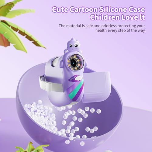 Microscope for Kids - 1080P Handheld Digital Microscope Portable Pocket 500X with 8 LED Lights 2'' LCD Screen Educational Science Christmas Birthday Gifts for Age 3 4 5 6 7 8 Girls Boys Purple - color: Purple