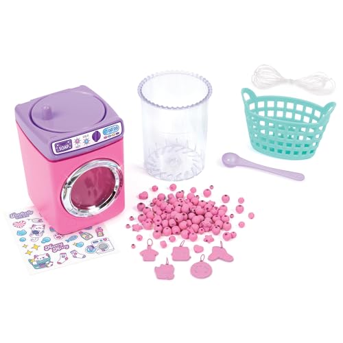 Make It Real: Purr-FECT Wash 'N Bead Bracelets - 141pc, DIY Jewelry Craft Kit, Design-Make 5 Charm Bracelets, Spin to Style, Bead Cleaning, Kids 8+