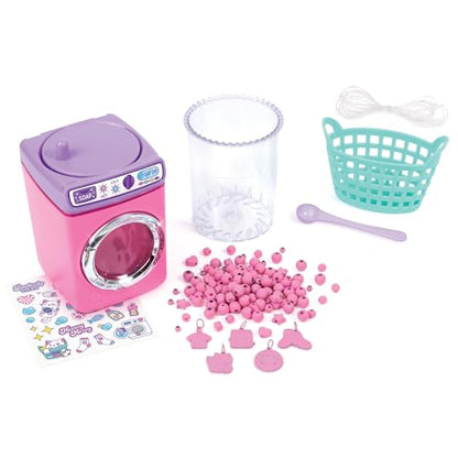 Make It Real: Purr-FECT Wash 'N Bead Bracelets - 141pc, DIY Jewelry Craft Kit, Design-Make 5 Charm Bracelets, Spin to Style, Bead Cleaning, Kids 8+