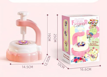 JIYAKO Flower Bouquet Building Kit, 185 PCS DIY Flower Craft Kit for Kids, Build Your Own Flower Bouquet Toy, Flower Art Craft & Flower Making Kit for Creative Projects