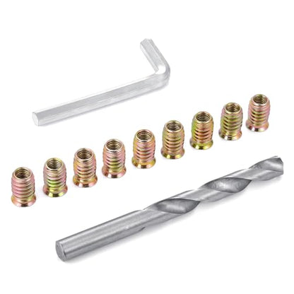 50 Pcs 5/16"-18x20mm Threaded Inserts for Wood for Furniture Reinforcement - size: 5/16"-18x20mm