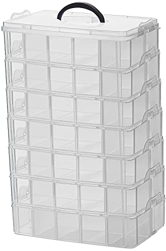 Sooyee 7 Layers Stackable Storage Container, Clear - color: Clear, size: 7 Tier