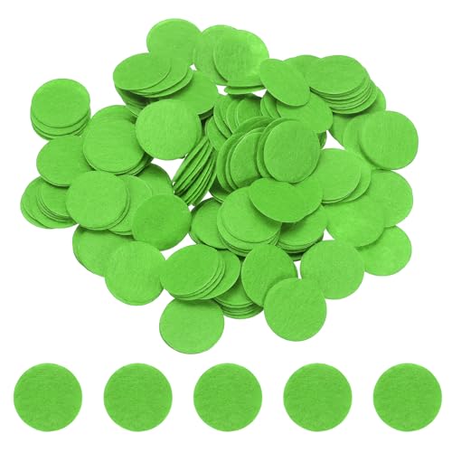 PATIKIL Round Felt Circles for Crafts 25mm/0.98" Pre Cut 200Pcs - color: Light, size: 25mm