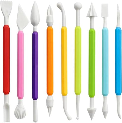 LINPHCEY Air Dry Clay Tools for Kids Ages 8+ Pottery Clay Tool Kit Plastic Clay Sculpting Tools Set for DIY Project, Modeling Polymer Clay Toys – Safe & Easy Grip for Beginners & Craft Lovers