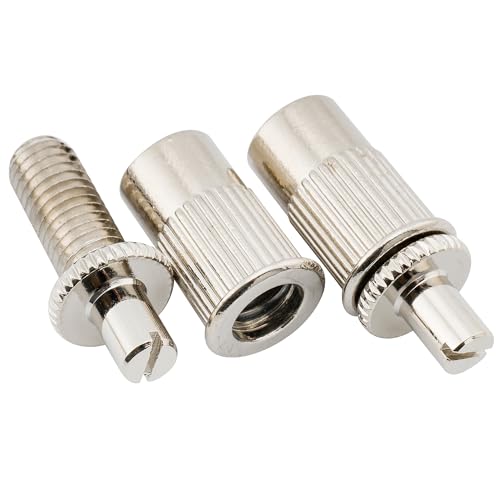 Musiclily Pro BM001 52mm Tune-O-Matic Bridge Roller Saddles Set Nickel - color: Nickel