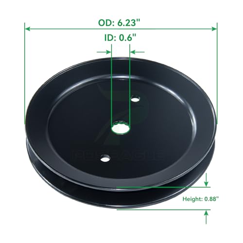 197473 Pulley Craftsman for Husqvarna YTH22V46 YTH18542 Tractors - size: 1x195945