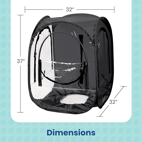 WeatherPod® ChairPod™ 1-Person Wearable Upper Body Pop-Up Pod - color: Black