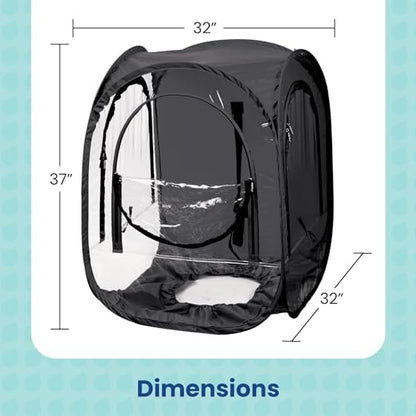WeatherPod® ChairPod™ 1-Person Wearable Upper Body Pop-Up Pod - color: Black