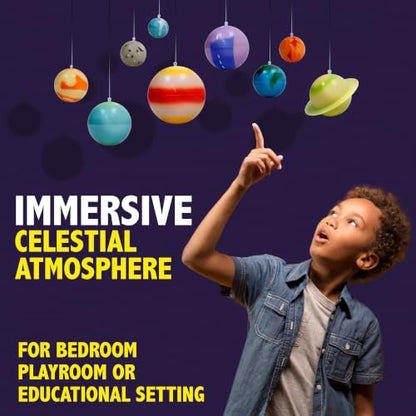 Great Explorations 3D Glow Solar System Ceiling Kit, STEM, Ages 5+