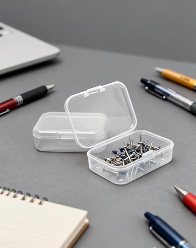LJY 30 Clear Plastic Boxes, 2.6 x 1.8 x 0.8 in for Craft Kits - color: Clear, size: 2.6×1.8×0.8 in