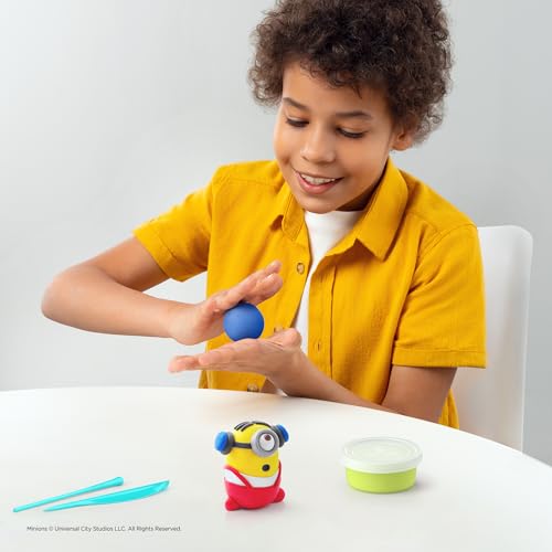 HEY CLAY Minions Modeling Air Dry Clay for Kids 4-8 Craft Kits for Kids - color: Kevin