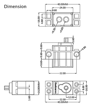 270 Degree Rotation Servo for Arduino Microbit Raspberry Pi Geekservo Compatible with Standard Building Blocks Support kittenblock makecode（Pack of 4）