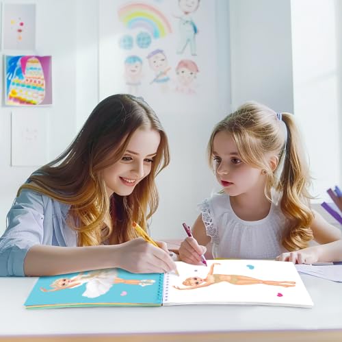 BSCOOL Dance Recital Gifts for Girls. Dress Up Sticker Activity Book. - color: Sticker Dress Up Dancers