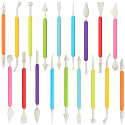 18PCS Clay Sculpting Tools, Double Head Air Dry Clay Carving Tools Kits for Beginners and Adults, Sculpting Tools for Clay Sculpey, Modeling Clay Ideal, Air Dry Clay and Shaping