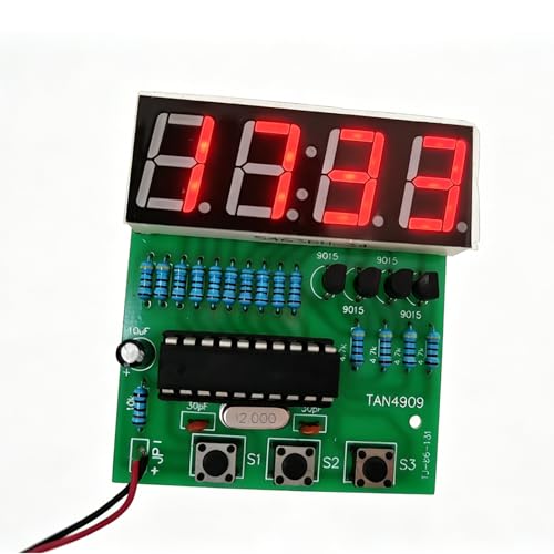 Gikfun C51 4 Bits Digital LED Electronic Soldering Clock Kits Electronic Practice Learning Board DIY Kit for Arduino EK1939