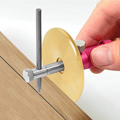 Generies Dovetail Jig Wheel Marking Gauge Wood Scribe Tool Set (14 Piece) - Bearing & Locked Cutters, Metal Pen, 10 Pencils, Woodworking Pencil for Soft Hard