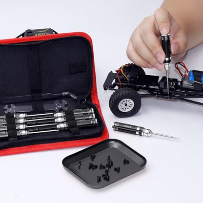 RC Tool Kit 12PCS Hex Screwdriver Nut Driver Set - color: Black