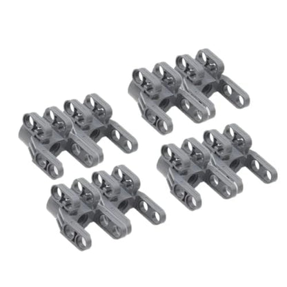 16PCS Pneumatic Technical Parts Linear Actuator & Hydraulic Pump Kit with Push Rods & Connectors for MOC Robot, Car DIY Engineering Projects Compatible with Major Building Blocks