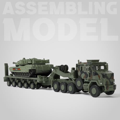 SEBUNAS 1/72 Scale M1070 (Green) Military Truck Quick Build Model - color: 9.M1070 GREEN