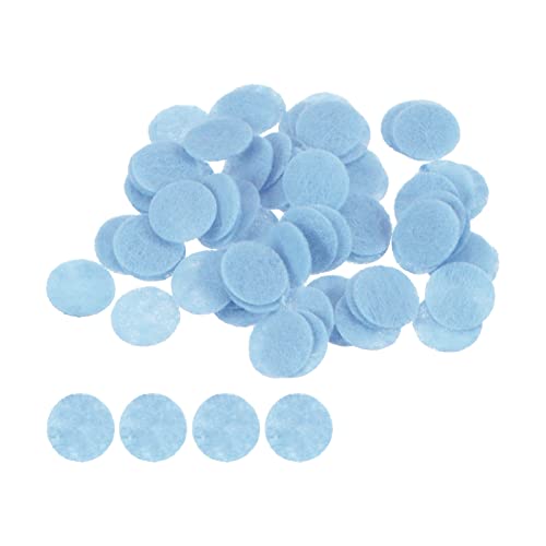 HARFINGTON 100pcs Round Felt Circles, 10mm 3/8" Pre Cut Felt Craft Pads Non-Woven Mini Felt Fabric Circles for DIY Sewing Handcraft Cut Projects Craft Finishing, Blue - color: Blue, size: 10mm