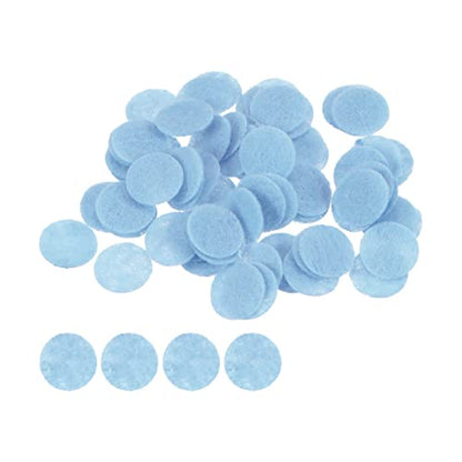 HARFINGTON 100pcs Round Felt Circles, 10mm 3/8" Pre Cut Felt Craft Pads Non-Woven Mini Felt Fabric Circles for DIY Sewing Handcraft Cut Projects Craft Finishing, Blue - color: Blue, size: 10mm