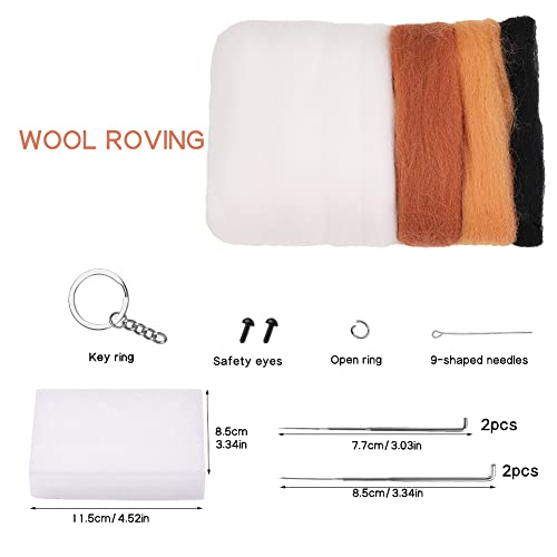 QMNNMA Needle Felting for Beginners, Beagle Needle Felting Set - size: Beagle