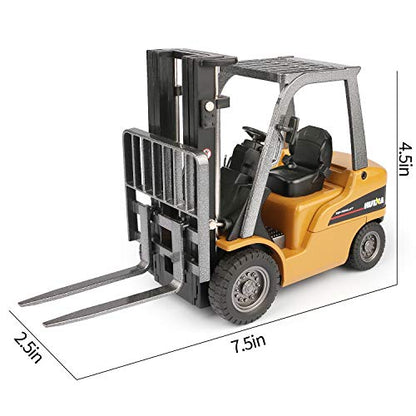 duturpo 1/50 Scale Diecast Forklift Truck Toys, High Detail Metal Construction Vehicles Model Toy for Kids (Forklift) - style: Forklift