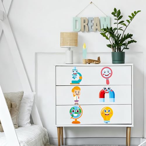 24 Sheets Science Make a Face Stickers, Make Your Own Science Stickers Mix and Match Sticker for Home School Classroom Crafts Activities Reward Birthday Party Favors - style: Science