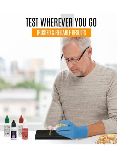 Gold Silver Jewelry Tester Appraisal Kit 10K 14K 18K 22K 24K Platinum Palladium Test Precious Metals 999 925 Scrap