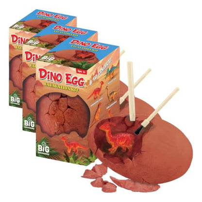 Big Discoveries Dino Egg Excavation Kits from Discover Prehistoric Dinosaur Eggs | Interactive Fossil Archaeology Dig Kit Toy for Kids | Six Dinosaurs to Collect (Pack of 3) - size: 2.9 x 2.9 x 5.0 inches (Pack of 3)