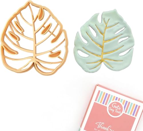 Botanical Trinket Cutter Set for Polymer Clay Display & Jewelry Styling – Monstera, Sunflower & Daisy | SUNMODA-TRI - color: Sunflower+Monstera+Daisy