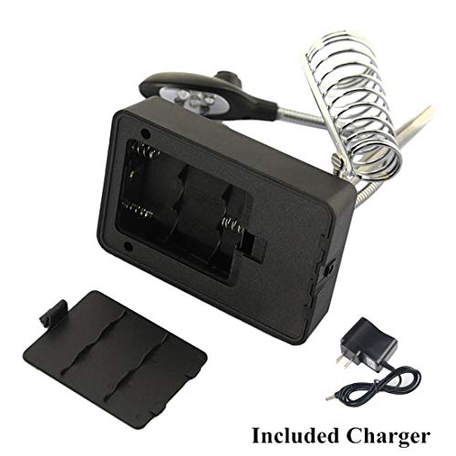 LED-lit Magnifying Glass Helping Hands Soldering Station, Alligator Clips
