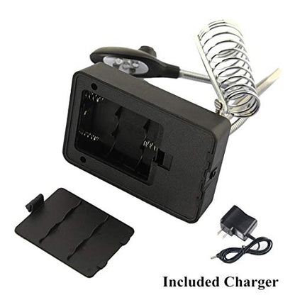LED-lit Magnifying Glass Helping Hands Soldering Station, Alligator Clips