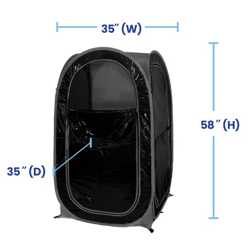 WeatherPod® MyPod™ 1-Person Tinted Window Pop-Up Sports Shelter - style: Black