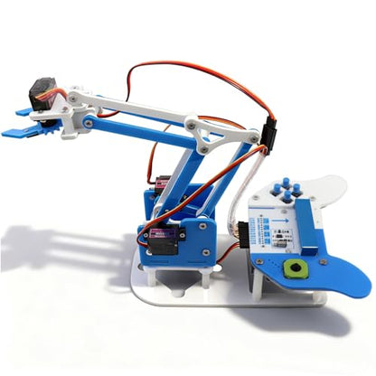 microbit Smart Robotic Arm Kit, 4DF Programmable Mechanical Arm Building Kit for Ages 14 and up to Learn Coding, Science & Engineering, Micro:bit v2 and AA Batteries not Included