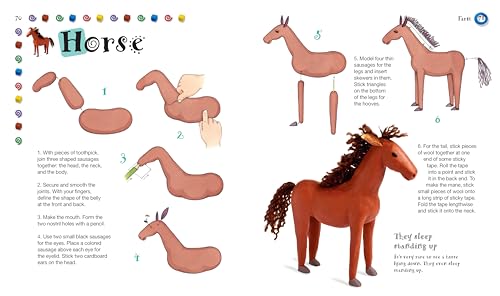 Modeling Clay with 3 Basic Shapes: 40+ Step-by-Step Clay Animals for Kids and Beginners