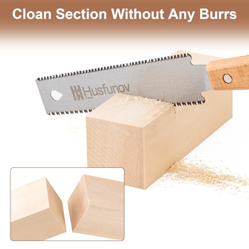 Japanese Hand Saw, 6 Inch Pull Saw with Double Edges of 11/17 TPI (Pack of 2) - size: Double-Edge (Pack of 2)