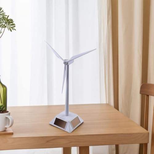 Wind Turbine, Solar Powered Windmills, Renewable Energy Demonstration Desktop Craft For Teaching Science And Office Or Home Decor
