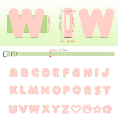 Wisedog Dog Charms for Collar, Pink, 25MM - color: Pink, size: 25mm