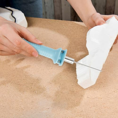 Electric Foam Cutter 18W 5CM Electric Hot Cutter Pen Sturdy Styrofoam Cutting Pen Heat Cutter Tool Foam Cutter Pen with Stand Hot Cutting Tool for Foam Cutting Arts Handcraft (18W 5CM)