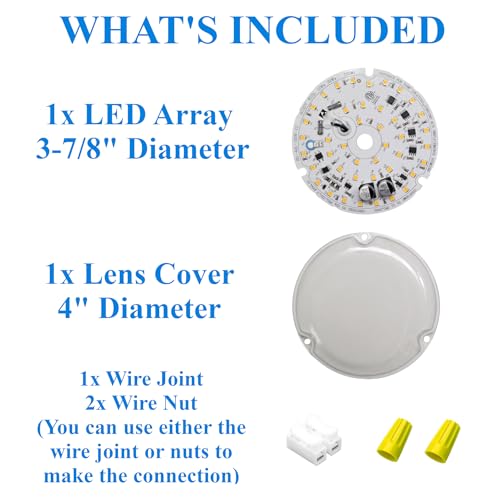 Mazon LED Light Array Bulb Replacement for Harbor Breeze Ceiling Fans MZ44BNK3LR MZ44MBLK3LR MZ44WW3LR MZ44NWZ3LR Brighter + Dimmable