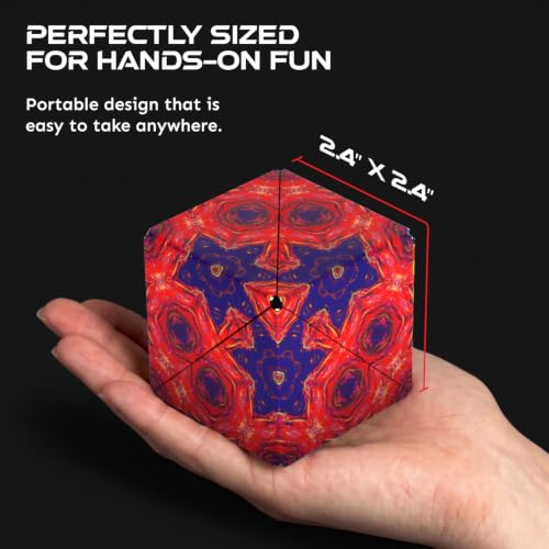 Shashibo DODECA Magnetic Puzzle Cube, Stress Relief Fidget Toy - color: Fire Goddess, size: DODECA