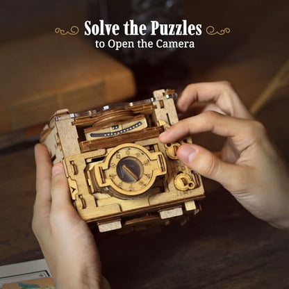 iDventure Cluebox PRO Sherlock's Camera, Escape Room Puzzle Box for Adults - color: Camera of Sherlock Holmes
