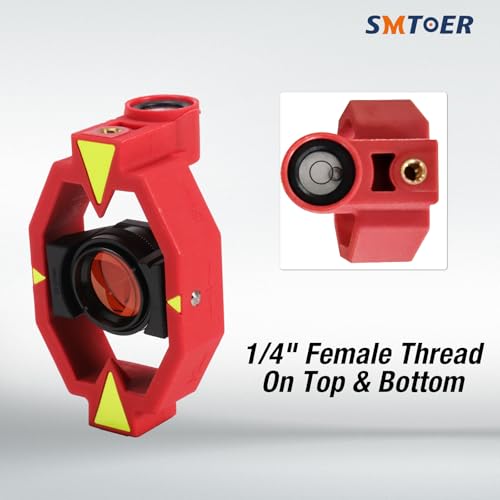 Mini Prism Reflector with 4 Rods, Adjustable 0 mm / -30 mm Offset - size: 0/-30 mm