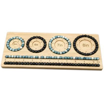 Petoysoso Bead Boards for Jewelry Making, Bamboo Beading Board for Bracelet, Bracelet Bead Board,Jewelry Making Supplies,Beading Tray - size: Bracelet-S5
