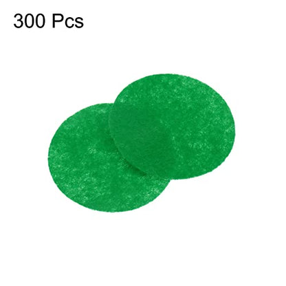 HARFINGTON 300pcs Round Felt Circles, 40mm 1-1/2" Pre Cut Felt Craft Pads Non-Woven Mini Felt Fabric Circles for DIY Sewing Handcraft Cut Projects Craft Finishing, Green - color: Green, size: 40mm