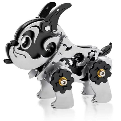 3D Metal Puzzles for Adults,Mechanical Bulldog Art Craft Gifts Toys - color: A5-bulldag