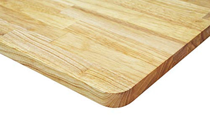 1" Thick Solid Wood Butcher Block Top - 24"D x 48"L - By BenchPro - size: 24"D x 48"L